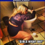 Woman Glued to Walmart Toilet   drunk white chick over toilet Meanwhile In America 150x150