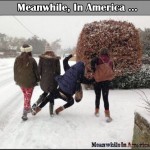 Nothing Funnier Than Watching People Slip On Ice!   girls funny slip ice Meanwhile In America 150x150
