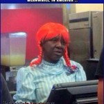 You Named It the Big King You Say? ...   black dude in wendys wig Meanwhile In America 150x150c